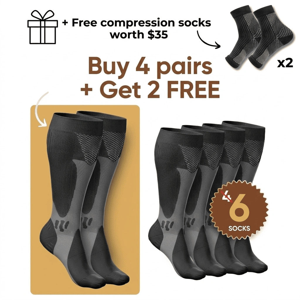 Compression Socks for Leg & Foot Relief