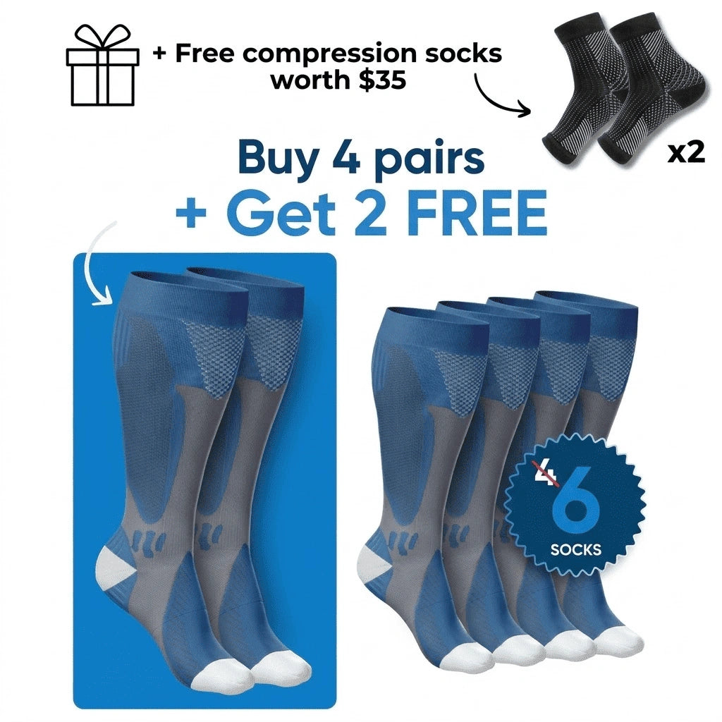 Compression Socks for Leg & Foot Relief