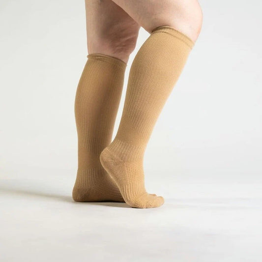 Beige Compression Socks
