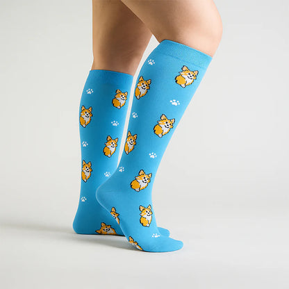 Dog Print Compression Socks