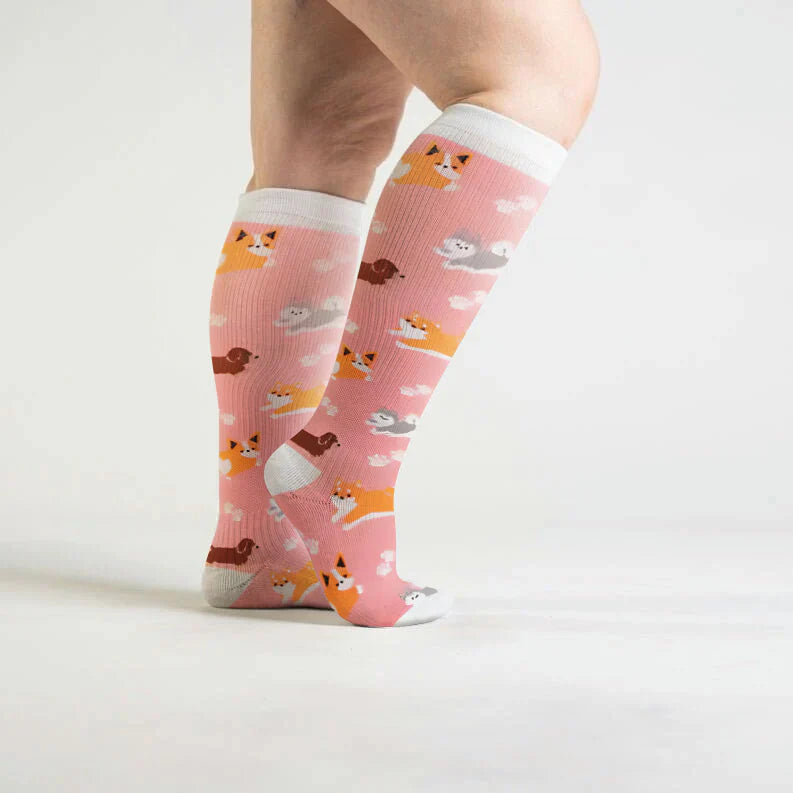 Dog Print Compression Socks
