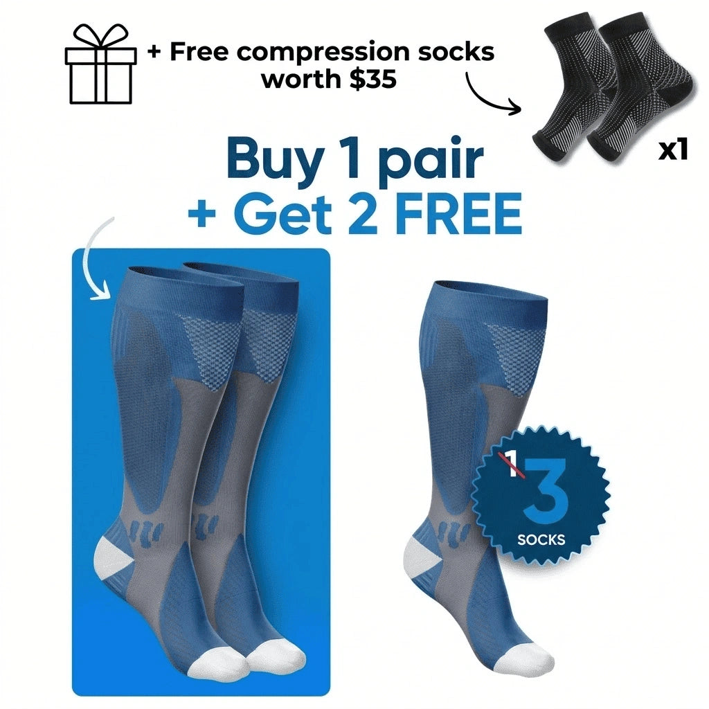 Compression Socks for Leg & Foot Relief